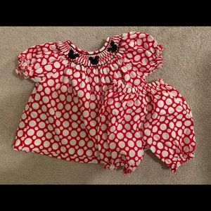 Mickey Mouse Smocked two piece